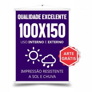 Banner Lona 100x150 - Arte Grátis - Alta Qualidade e Personalização Lona 100x150 Cm Frente Colorida / Verso Sem Impressão   