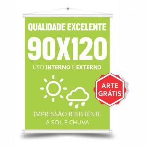 Banner Lona 90x120 - Arte Grátis - Alta Qualidade e Personalização