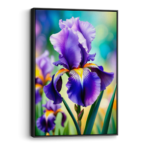 Quadro Íris Celeste 50x70 cm Canvas 50x70 cm    
