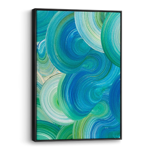 Quadro Maré Azul 50x70 cm Canvas 50x70 cm    