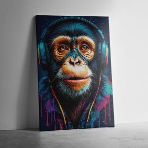 Quadro Ritmo Primal 50x70 cm Canvas 50x70 cm    