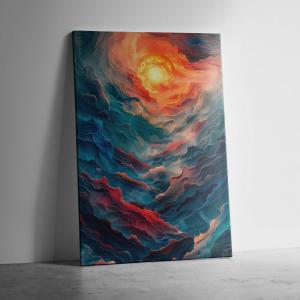 Quadro Sol Oculto 50x70 cm Canvas 50x70 cm    