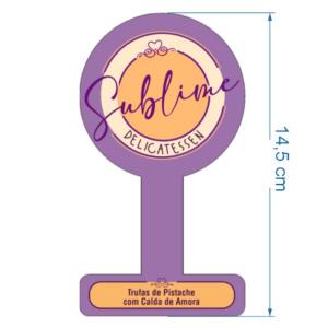 Rótulo Modelo Lacre 14,5 cm      